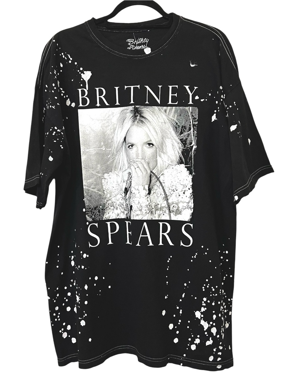 Britney Spears Graphic T-shirt Photo of Britney, OverSized, Black & White, XL
